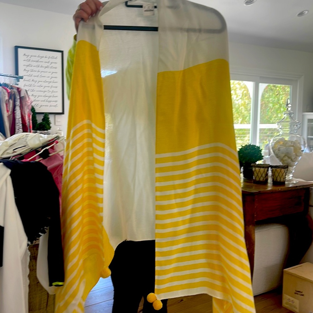 J crew poncho pool cover up